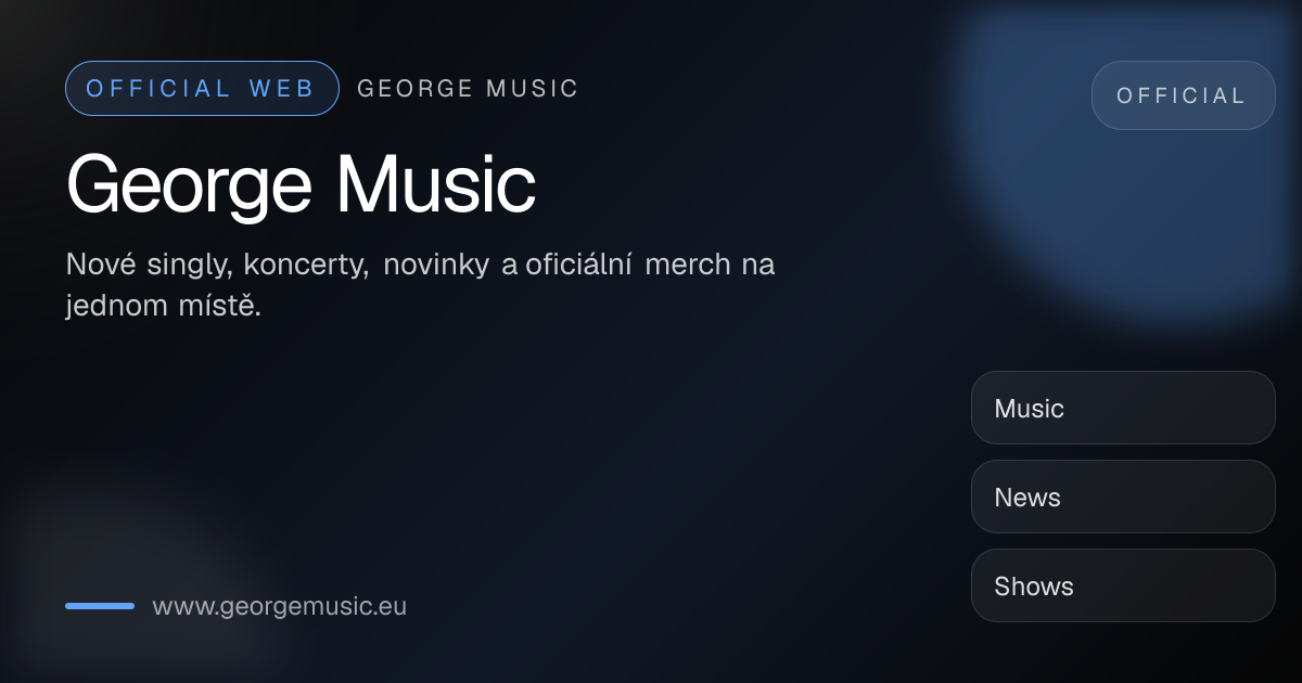George Music - nový release, odkazy a novinky